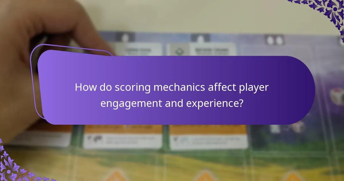 How do scoring mechanics affect player engagement and experience?