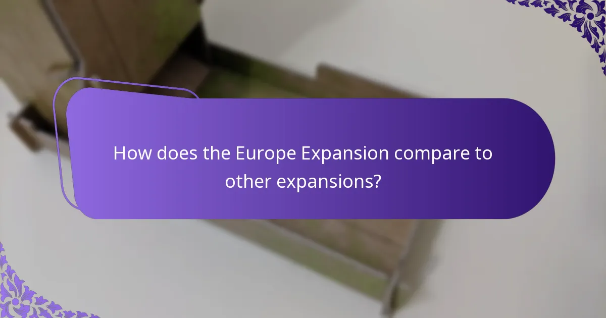 How does the Europe Expansion compare to other expansions?