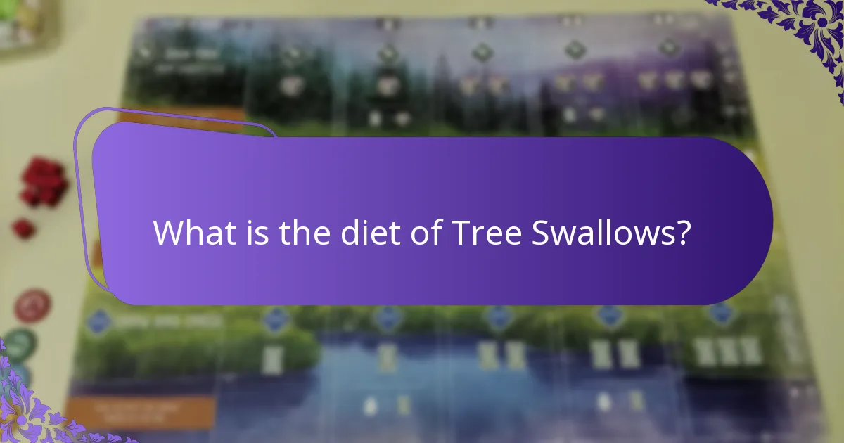What is the diet of Tree Swallows?